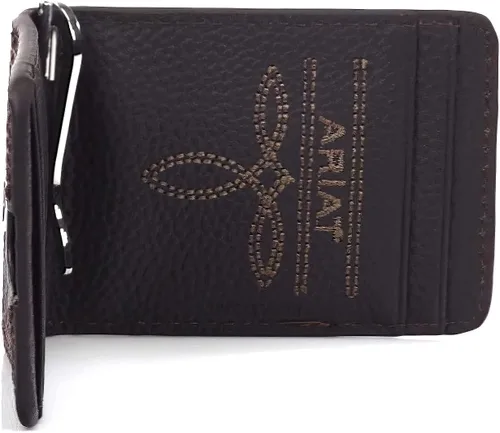 Miniatura 5 de ARIAT Billetera plegable con clip para dinero con logotipo Rowdy Shield A35117282 para hombre