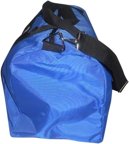 Miniatura 2 de Bolsa deportiva para gimnasio o viaje con bolsillo lateral para llaves, identificación y teléfono celular fabricado en Estados Unidos., Azul, Casual