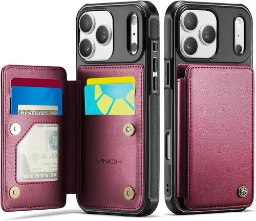 Miniatura 98 de Vinich Funda tipo cartera para iPhone 11 con tarjetero, bloqueo RFID, ranuras de crédito, función atril, a prueba de golpes, para iPhone 11 de 6.1