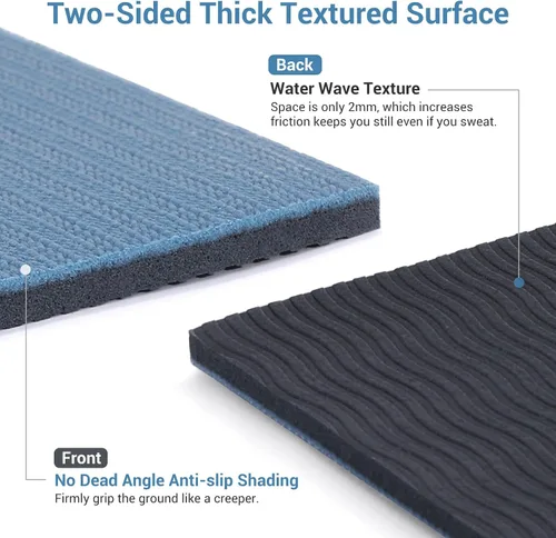 Miniatura 6 de Avoalre Tapete de yoga plegable, respetuoso con el medio ambiente, tapete de yoga de viaje de PVC plegable, tapete de yoga de doble cara