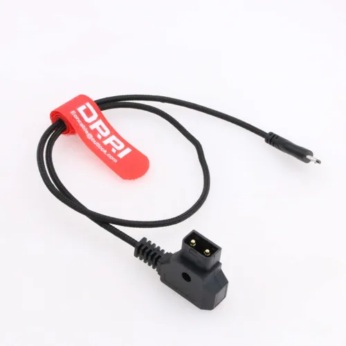 Miniatura 2 de Cable de alimentación del motor Micro-USB en ángulo recto a Dtap para TILTA Nucleus-Nano