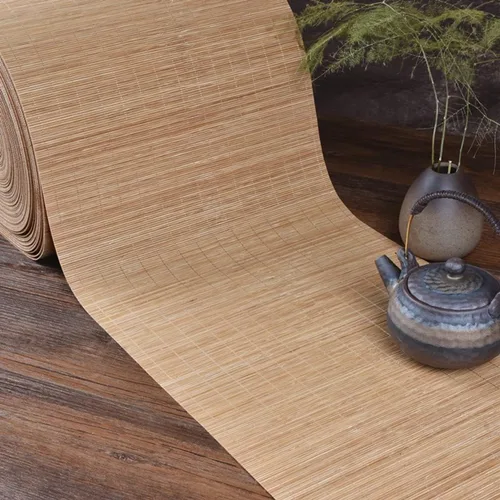Miniatura 9 de Tapete de camino de mesa de bambú de 7.87 x 39.37 pulgadas, manteles individuales resistentes al calor, tapete rodante de sushi para mesas