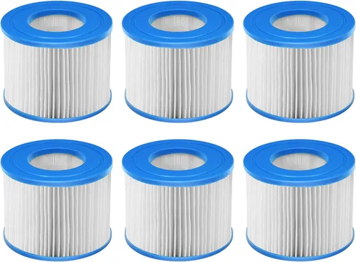 Miniatura 9 de Goplus Paquete de 6 cartuchos de repuesto para filtro de piscina, bomba de filtro de spa tipo VI compatible con la mayoría de piscinas de masaje