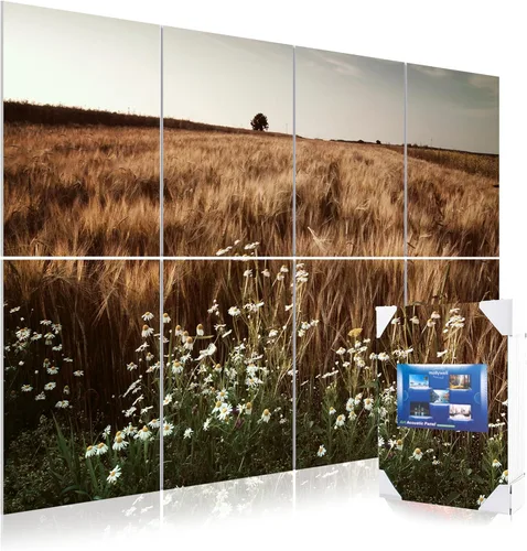 Miniatura 16 de Mollywell Paneles acústicos artísticos de 48 x 32 x 0.4 pulgadas, paraguas, gato y mar, absorción de sonido, decoración de pared autoadhesiva a Robin