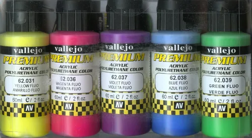 Vallejo Juego de colores fluorescentes Colores Premium RC