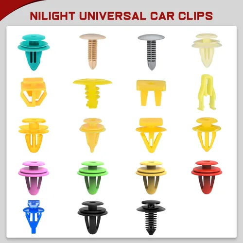 Miniatura 2 de GOOACC 1001 piezas de remaches universales para automóviles, juego de clips de retención para parachoques, guardabarros, panel de puerta, protector