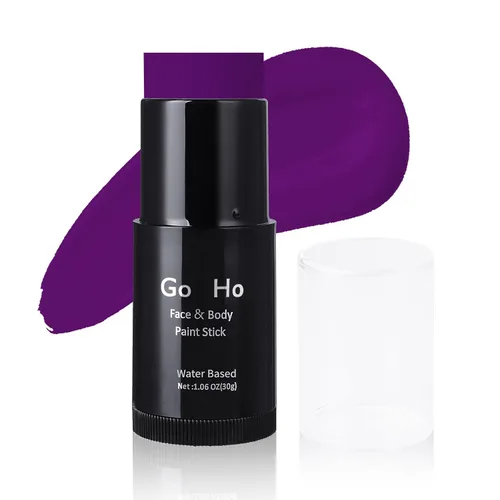 Miniatura 14 de Go Ho Amazon - Barra de pintura facial verde a base de agua, lavable, no tóxica, cobertura completa, pintura corporal en crema para disfraces