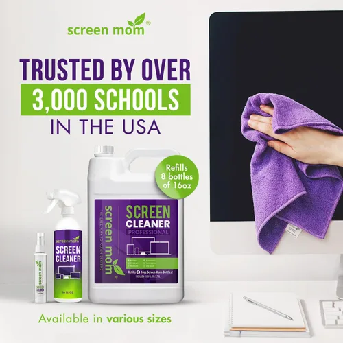 Miniatura 6 de Screen Mom Kit de limpieza de pantalla para TV LED y LCD, monitor de computadora, teléfono, computadora portátil y pantallas de iPad, incluye
