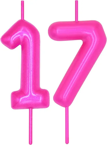 Miniatura 89 de DERVENTA Vela con números de 2.36 pulgadas, decoración perfecta para cumpleaños, brunch, postre, pastel, 1 pieza (número 0 rosa)