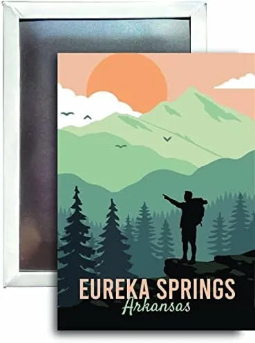 Eureka Springs Arkansas - Imán para frigorífico de 2.5 x 3.5 pulgadas, destino de caminata