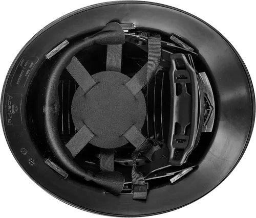 Miniatura 8 de Casco duro OSHA de ala completa sin ventilación con diseño de tatuaje/calavera con acabado mate con suspensión de 6 puntos Bandera estadounidense