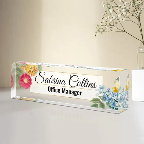 Miniatura 26 de Placa de nombre personalizada para escritorio, placa de nombre de escritorio personalizada, regalos de agradecimiento a los empleados, accesorios