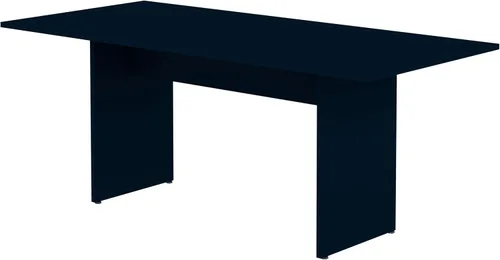 Miniatura 20 de Manhattan Comfort Nomad - Juego de comedor de 3 piezas para 6 personas con mesa de cocina moderna y 2 bancos, muebles de granja con acabado de grano
