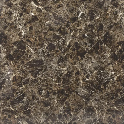 Miniatura 6 de Lexicon Malaya - Mesa de comedor con altura superior de mármol sintético, 40 pulgadas de largo x 40 pulgadas de ancho, marrón