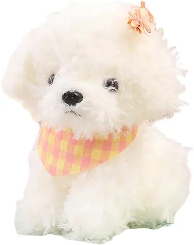 Miniatura 8 de Peluche de perro de 8 pulgadas, juguete de peluche para perro, gran regalo para niños en casa (marrón)