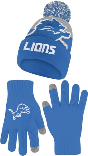 Miniatura 51 de Ultra Game Adults NFL Official Super Soft Winter Beanie Knit Hat With Warm Touch Screen Gloves Color del equipo 2