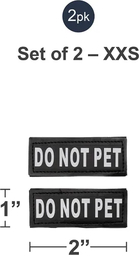 Miniatura 2 de Parches para gancho y bucle de arnés de perro de servicio, parche de "emotional support" durante el adiestramiento de perros de servicio y perros