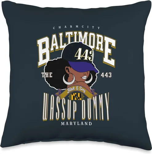 Proudly 443 Afrocentric Heritage Throw Pillow