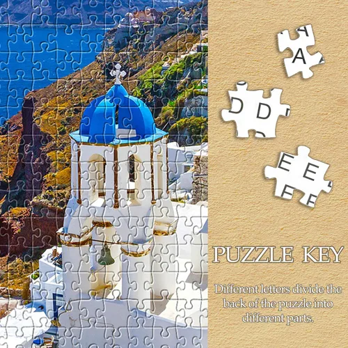 Miniatura 3 de Rompecabezas de 1000 piezas para adultos, adolescentes y niños – Desafiante de arte fino, rompecabezas de 1000 piezas del mar Egeo, regalo de juego