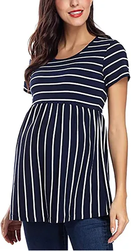 Miniatura 3 de Camisetas de manga estampada para embarazo, camisetas de maternidad para mujer, de moda, de maternidad, de 6 meses, para bebé niña