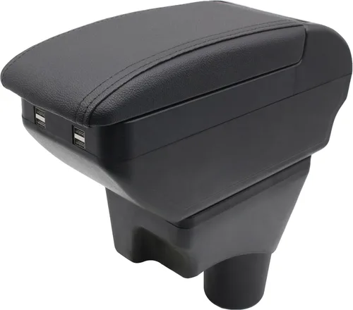 YJYWZH Caja de reposabrazos para Nissan March Micra 2011-2016, caja de almacenamiento central, organizador interior de consolas centrales de mano