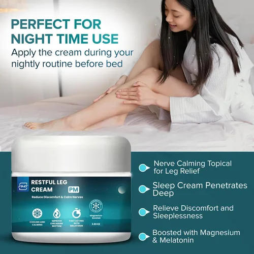 Miniatura 6 de Crema relajante para piernas de PMT, tópico calmante nervioso para aliviar las piernas, la crema para dormir penetra profundamente, alivia