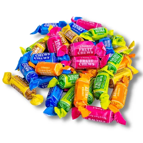 Miniatura 7 de Masticables de Frutas - Bolsa de 1 Libra - Dulces Surtidos - Masticables, Afrutados y Deliciosos - Cereza, Limón, Lima, Naranja y Vainilla - QUEEN