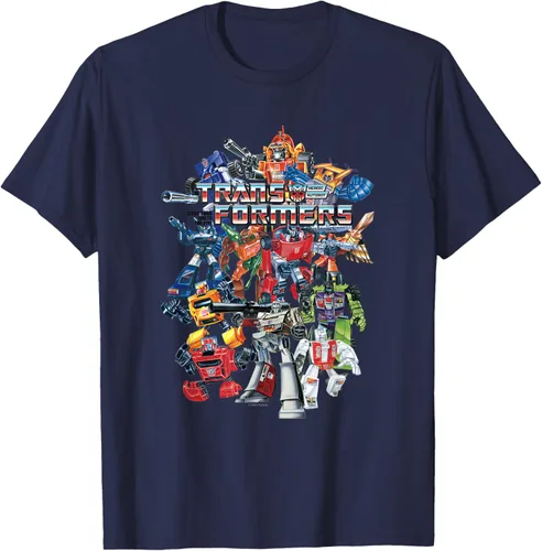 Transformers Vintage Retro Color Group Autobots Poster Camiseta