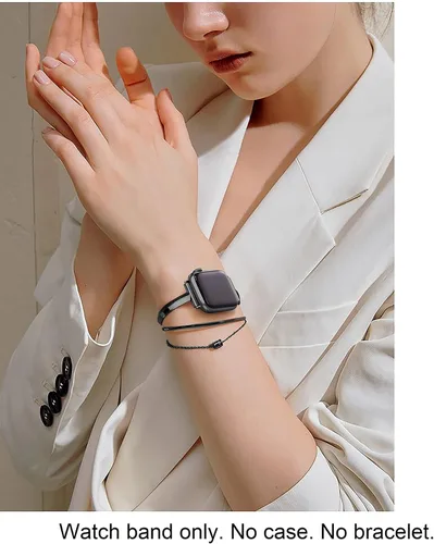 Miniatura 4 de PlusRoc Correa de acero inoxidable compatible con Apple Watch de 1.5, 1.58, 1.61, 1.65, 1.73, 1.77, 1.85, 1.93 pulgadas, iWatch SE Series 11, 10, 9