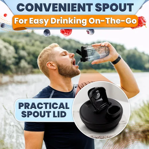 Miniatura 9 de Vasos de repuesto de 18 onzas para licuadora Ninja – 2 piezas compatibles con BL480/BL450/480D, BN800/751/801/401, Auto-iQ Series NN, BL910