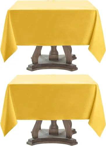 Miniatura 38 de Mantel rectangular de 60 x 102 pulgadas, color blanco, 1 paquete de manteles para 6ft, resistentes a las manchas, decorativo, lavable, de poliéster