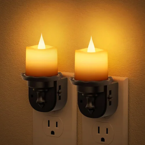 Miniatura 19 de JandCase Luces nocturnas enchufables a la pared, proyector de estrellas, luz nocturna de galaxia automática 3CCT, enchufe con sensor de luz