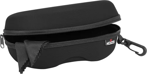 Estuche de almacenamiento NoCry para gafas de seguridad con forro de fieltro, cierre reforzado y práctico clip de cinturón