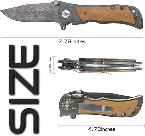 Miniatura 4 de XJF Cuchillo de bolsillo grabado para hermano - Regalo de cumpleaños, Navidad y graduación