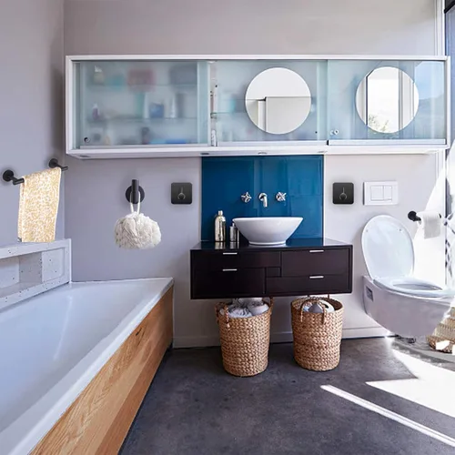Miniatura 6 de Nolimas Juego de 5 piezas de accesorios de baño negro mate incluido barra de toalla de mano de 16 pulgadas de largo, soporte de papel higiénico, 3