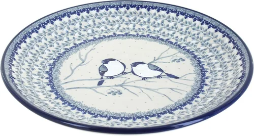Miniatura 7 de Cerámica pulida de rosa azul – Plato de cena Athena marrón – 10.5 pulgadas de diámetro – Ideal para comidas diarias, comidas informales o como