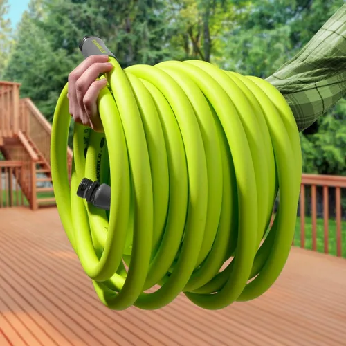 Miniatura 7 de Manguera de jardín Flexzilla de 3/4 pulgadas x 50 pies, manguera de agua ligera para todo tipo de clima, resistente y flexible, conexiones sin fugas