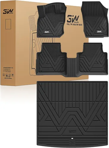 Miniatura 14 de 3W Alfombrillas de piso y forro de carga compatibles con Mazda CX-50 2023 2024 2025 (no para híbrido), forros TPE para todo clima, juego completo