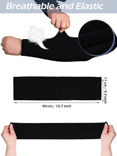 Miniatura 2 de Geyoga 2 pares de fundas para antebrazo para hombres y mujeres, protectores de brazo para piel fina y moretones, resistente a mordeduras de perro