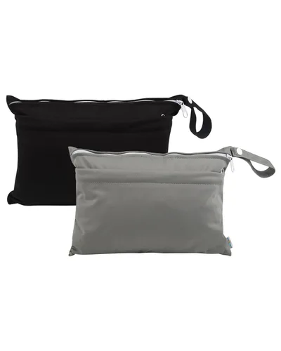 Miniatura 24 de babygoal Bolsas para artículos húmedos y secos, paquete de 3, bolsas de viaje reutilizables impermeables para trajes de baño, pañales de tela