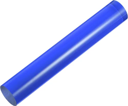 Miniatura 3 de HARFINGTON Rodillo de arcilla acrílica de 6 x 1 pulgadas, rodillo de tubo redondo de plástico antiadherente sólido, barra de arcilla polimérica, Azul