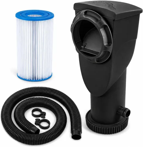 Miniatura 8 de Summer Waves P53FX150K SkimmerPlus - Sistema de bomba de filtro de limpieza de agua para piscina con marco sobre el suelo, 1500 galones, color negro