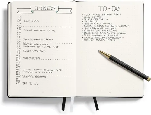 Miniatura 5 de LEUCHTTURM1917 Bolígrafo de escritura oficial de Bullet Journal, edición especial, Drehgriffel, construido para BuJo, lápiz capacitivo de gel