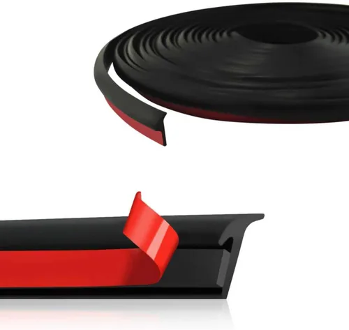 Tira de Sellado de Goma con Borde T Molding para Parabrisas de Coche, Tira de Sellado de Clima de 5 m/16.4 pies, Tira de Sellado de Goma Tipo T para
