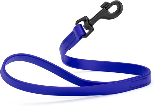 Miniatura 45 de Dogline Biothane - Correa impermeable para perro, correa de nailon tejido con revestimiento fuerte, con herrajes negros, a prueba de olores, fácil