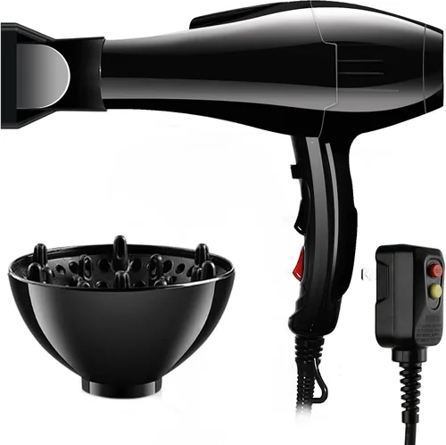 Secador de pelo profesional de 3500 W para salón de belleza | Powerful Negative Ions Hair Dryer Fast Drying 2 Speed 3 Heat Long Cord Design Equipped