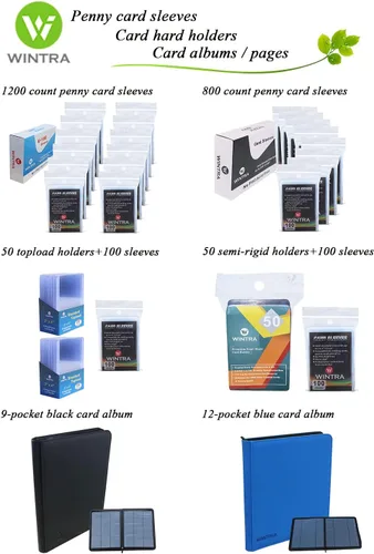Miniatura 8 de Páginas superiores de 9 bolsillos de doble cara para tarjetas, 900 bolsillos de carga lateral para tarjetas, hojas protectoras de tarjetas
