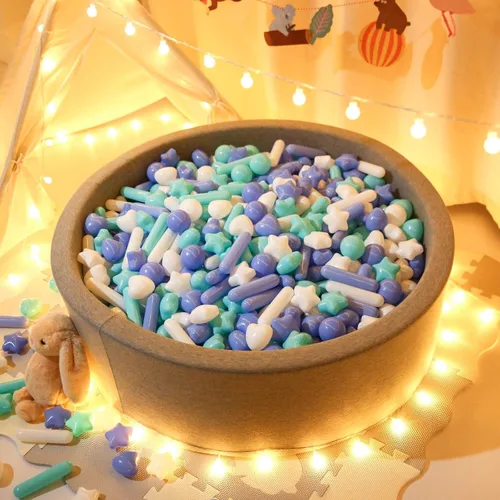 Miniatura 9 de Bolas para piscina de bolas STARBOLO para niños pequeños - Bolas de piscina de macaron a prueba de aplastamiento de plástico para niños pequeños