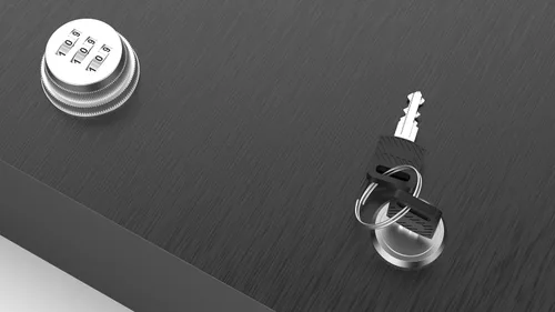 Miniatura 5 de Caja fuerte ignífuga, combinación dual y cofre de seguridad con cerradura de llave