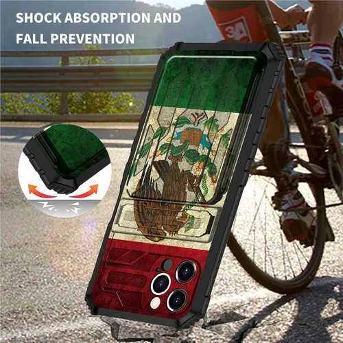 Miniatura 4 de Funda tipo cartera para iPhone 13 Pro Max con soporte para tarjetas, función atril, híbrida, de doble capa, protección a prueba de golpes